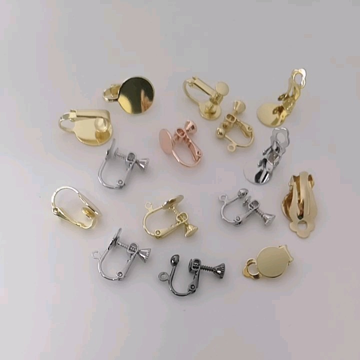 12mm Jewelry Diy Earings Making Accessories With A Hole Ear Clip Backs