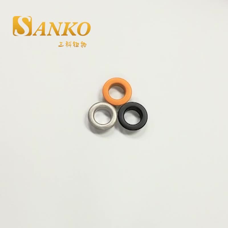 Custom Colored Rose Gold Metal Ring Brass Eyelets Grommet For Garment Clothing Factory Sale
