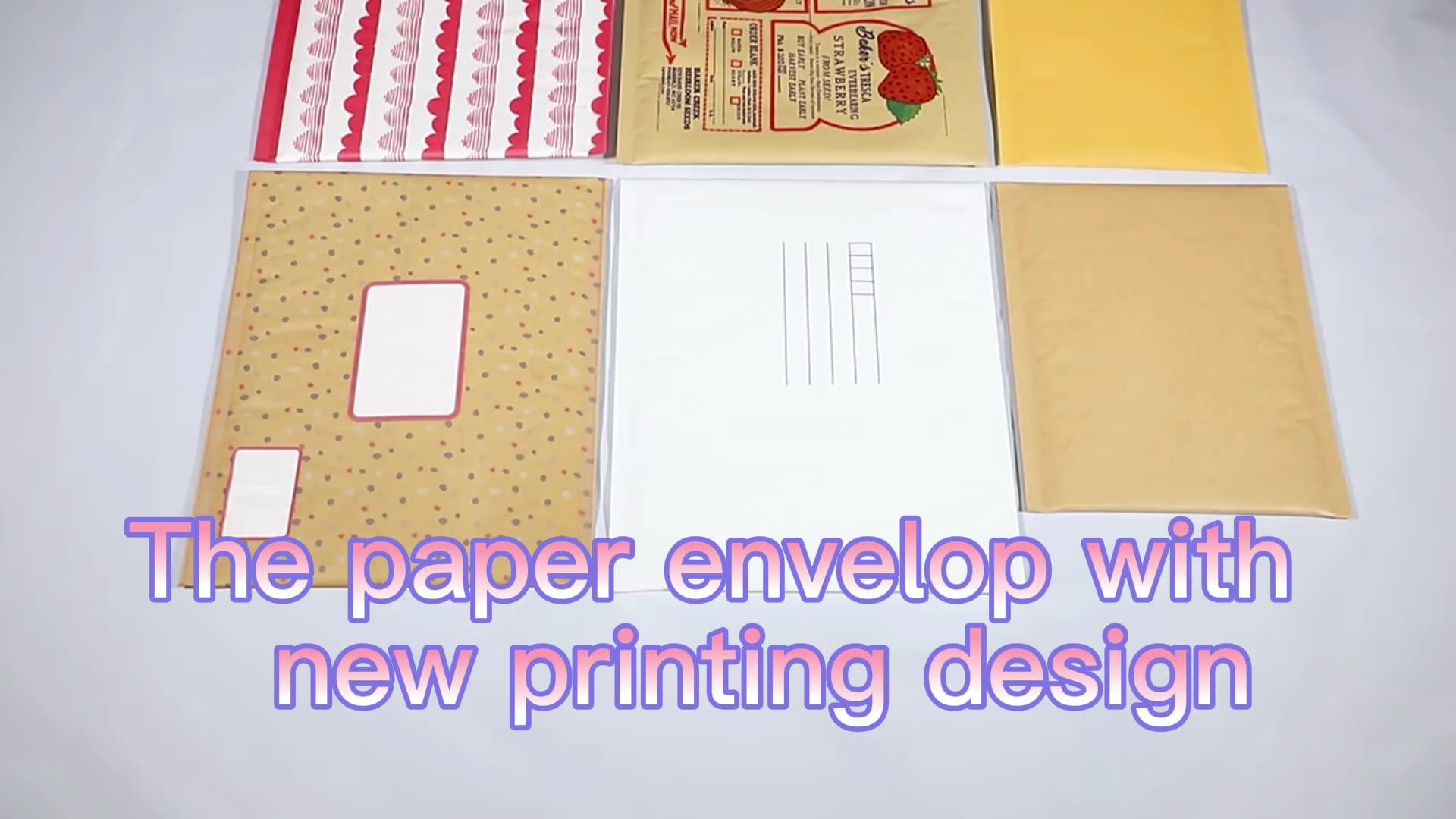 Stock Design Biodegradable Ecofriendly Kraft Yellow Bubble Mailers