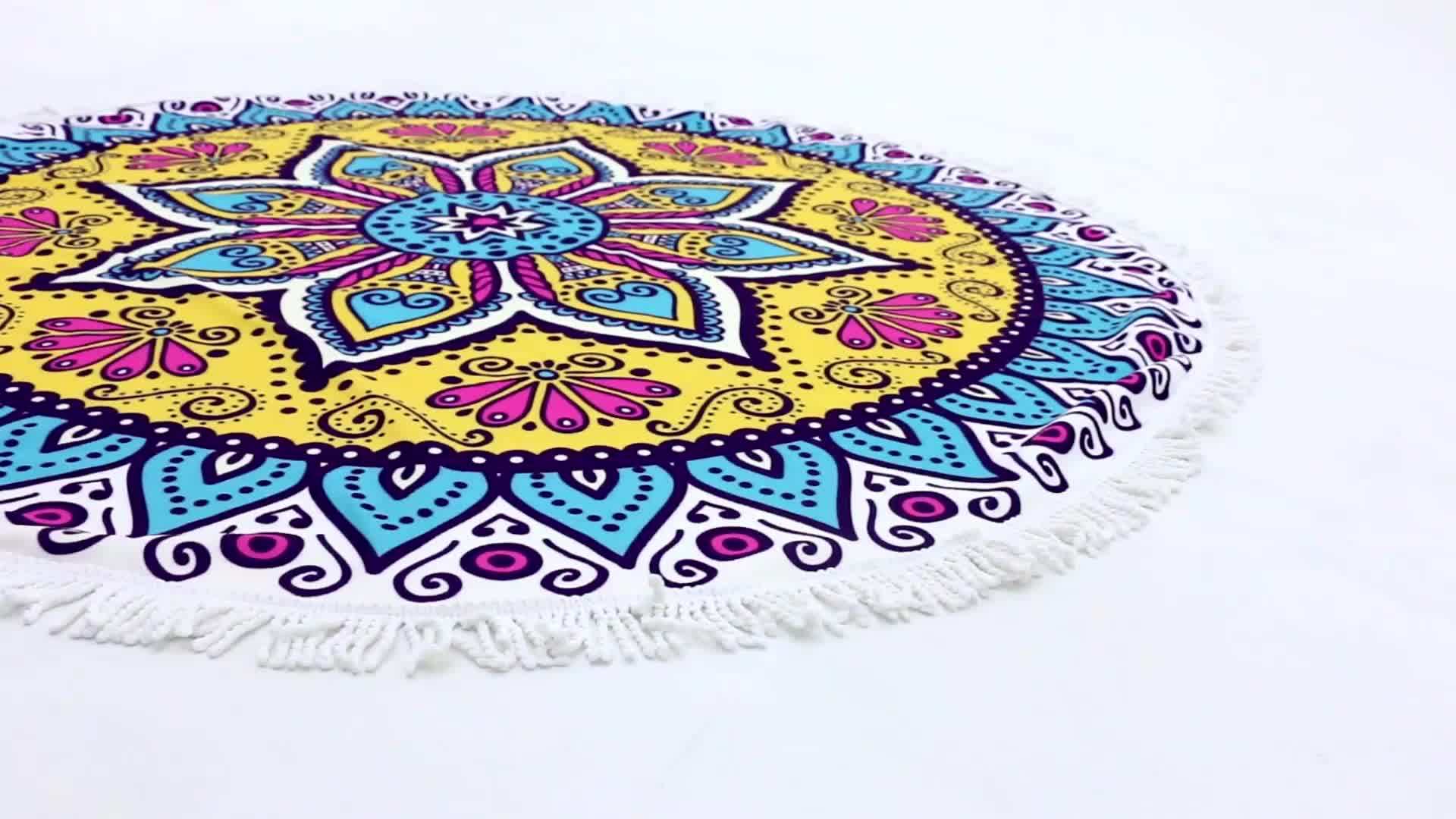 Luxury Custom Designer Beach Towel Round Tortilla Blanket Buy