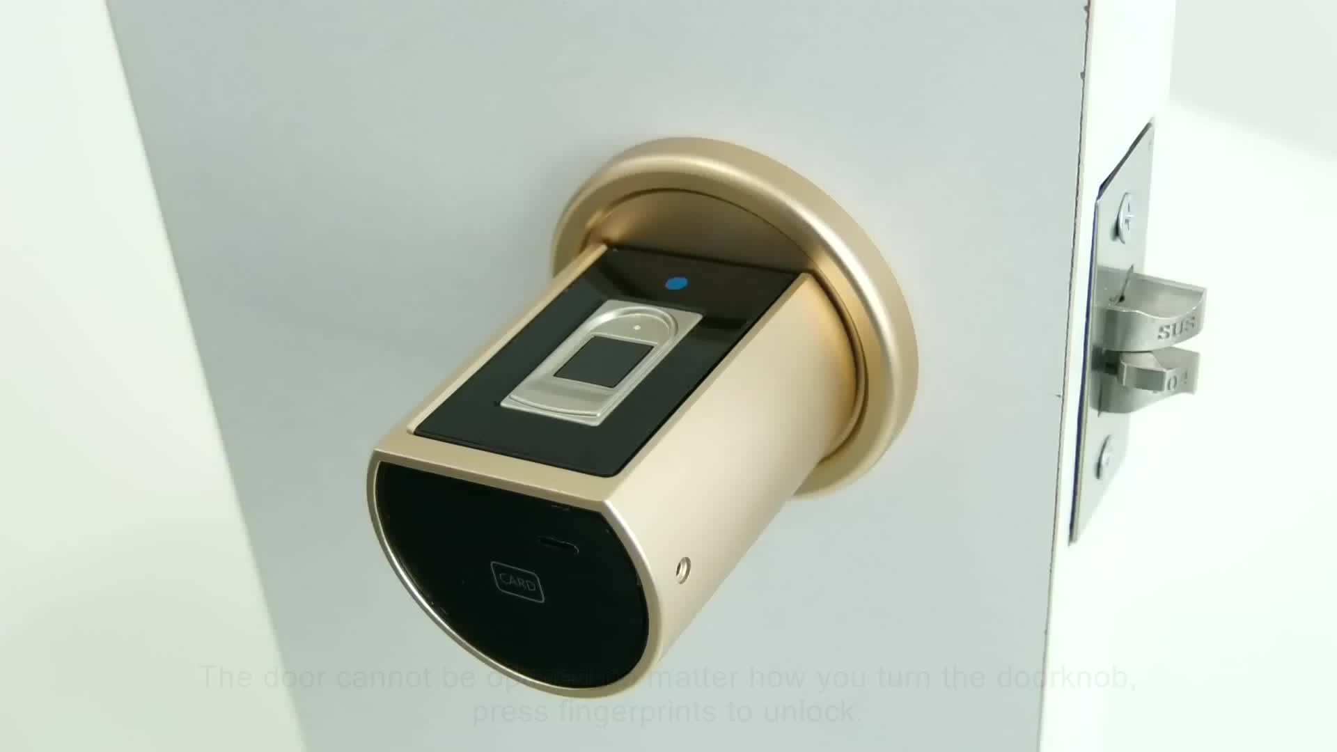 Ball Door Knob Cylindrical Electric Strike Door Lock Aluminium Alloy