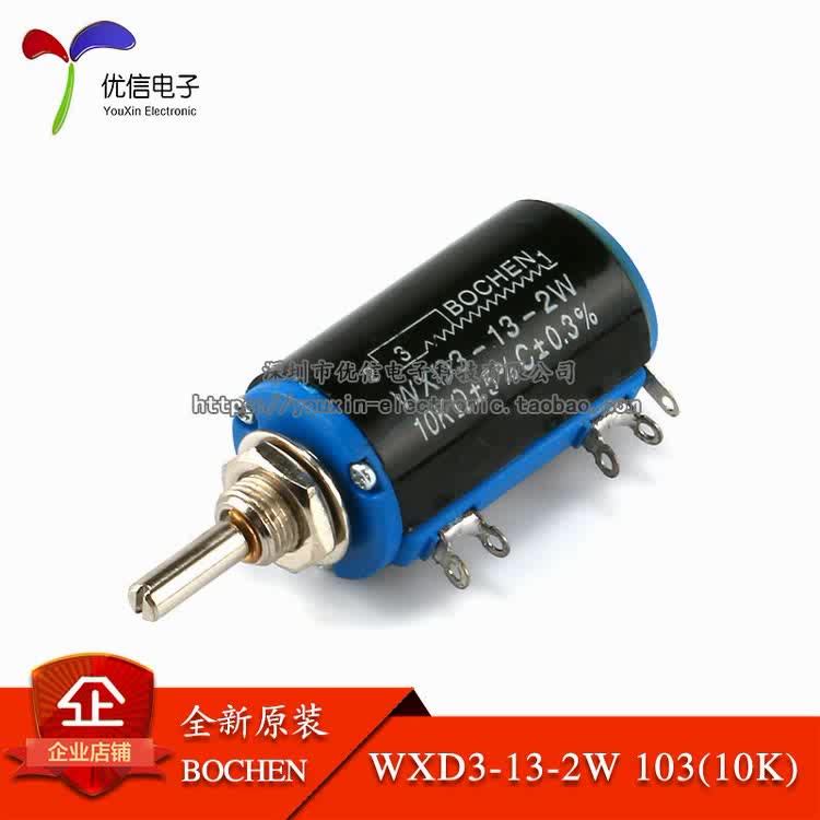 công dụng của chiết áp WXD3-13-2W 103 10K Chiết áp vết thương nhiều vòng chính xác Châu Âu Bộ biến trở trượt 10KΩ chiết áp quạt sino chiết áp 1k Chiết áp