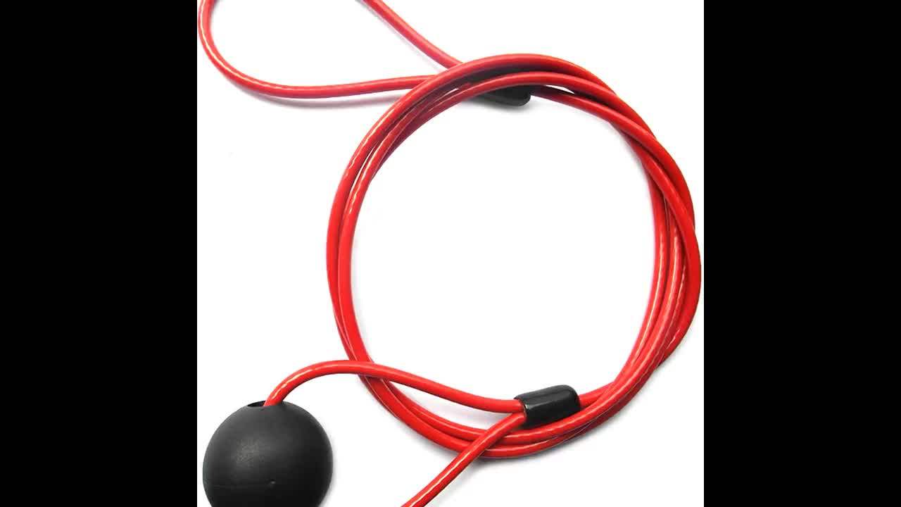 Red Pvc Coated Fitness Gym Body Building Equipment Steel Wire Cable