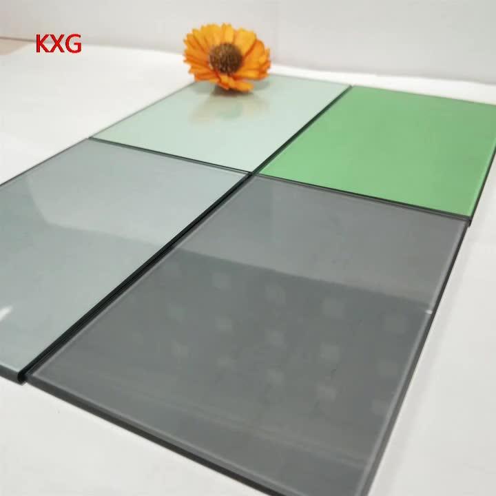 Building Glass 5mm 6mm Grey Blue Green Bronze Tempered Laminated Glass