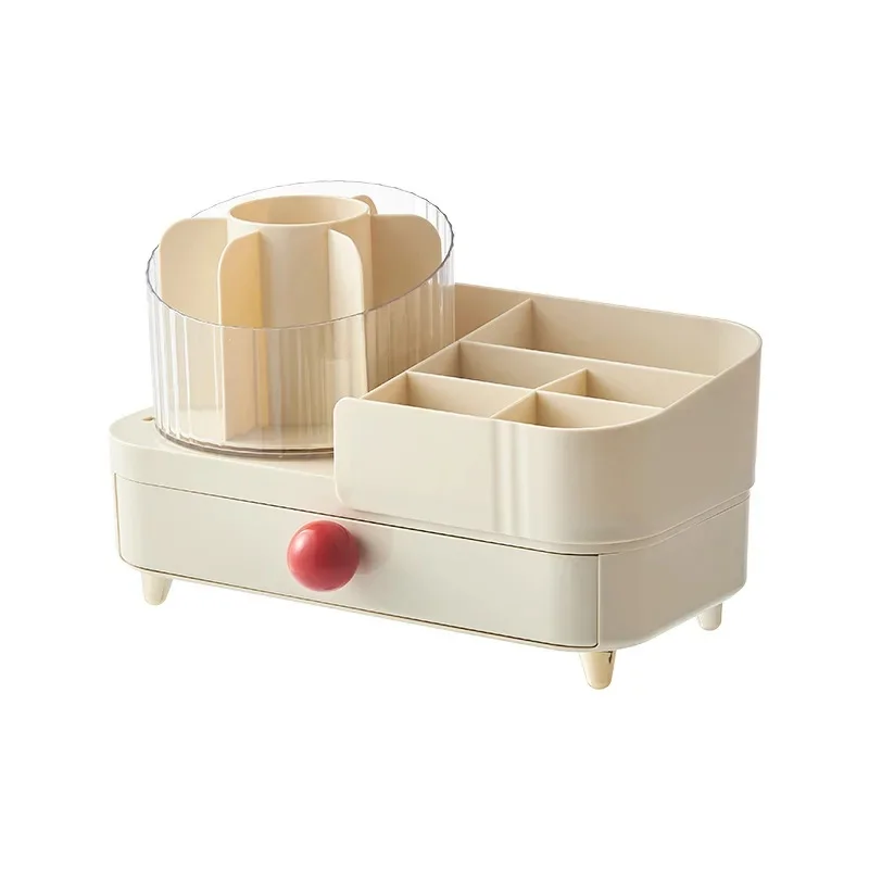 Cream storage box, dressing table, rotating pens holder for boxes, high-quality style