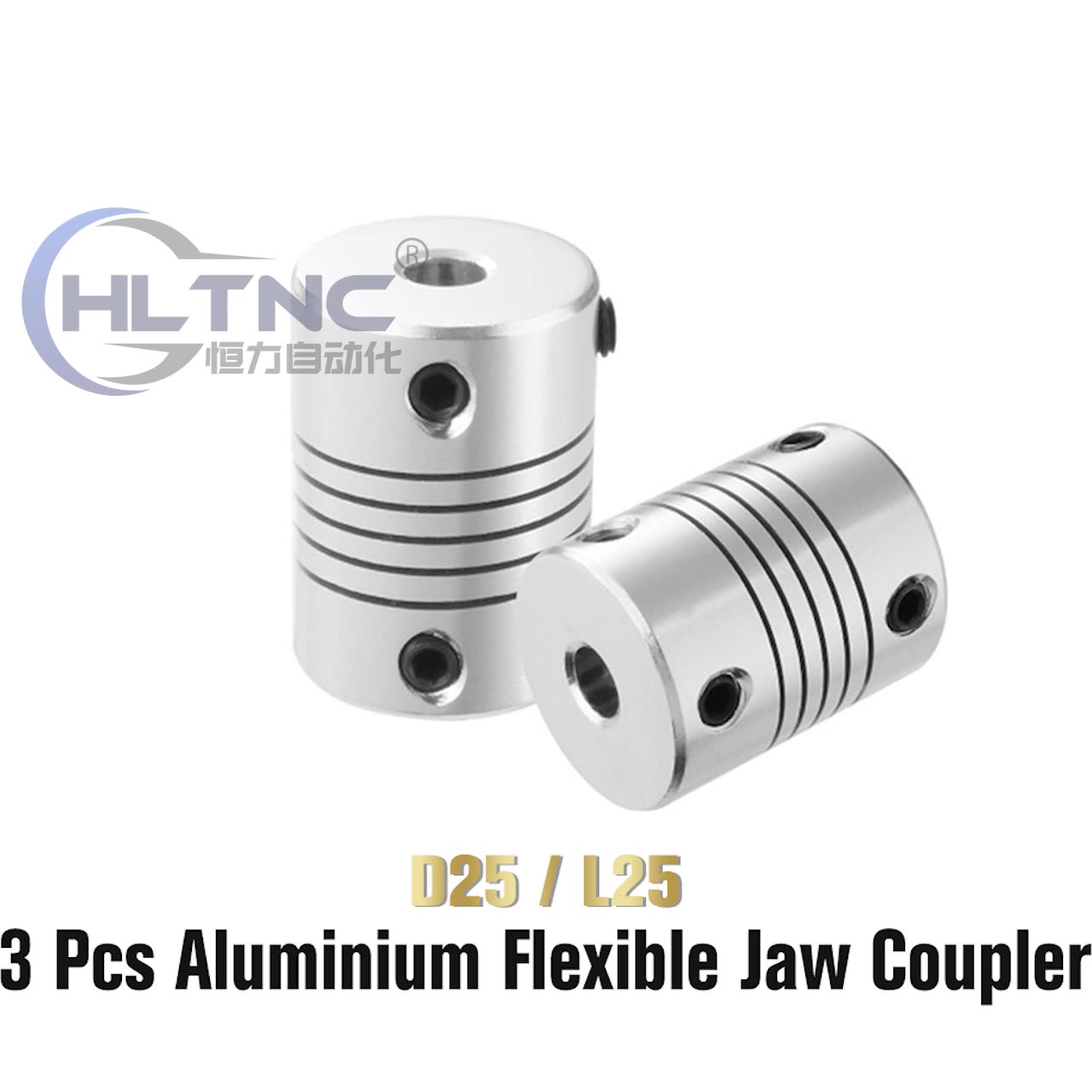 Aluminum Flexible Coupling 3D Printer Shaft Coupler 40mm OD 34mm Length,19mm x 19mm Bore,8N.m-80N.m Torque Aluminum Flexible Coupling 3D Printer Shaft Coupler 40mm OD 34mm Length,19mm x 19mm Bore,8N.m-80N.m Torque