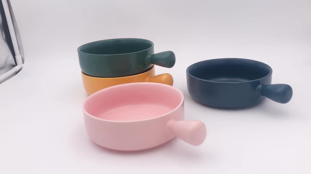 Download Color Glazed Ceramic Onion Soup Bowls With Handles - Buy ...