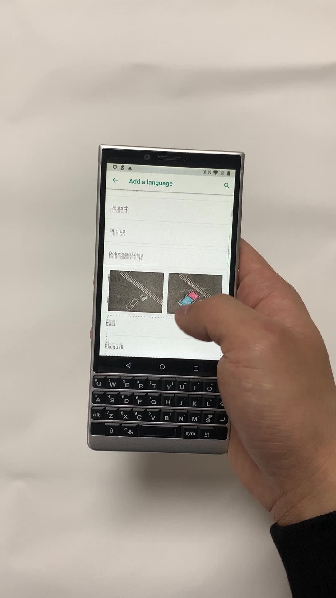 Original BlackBerry KEY2 4G LTE Mobile Phone 4.5'' 6GB RAM 64GB