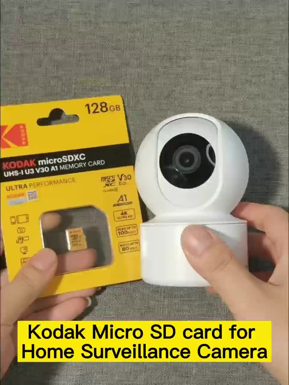 Original Kodak U3 Class 10 Cheap Sd Cards 128 Gb 256gb Sdxc Class 10