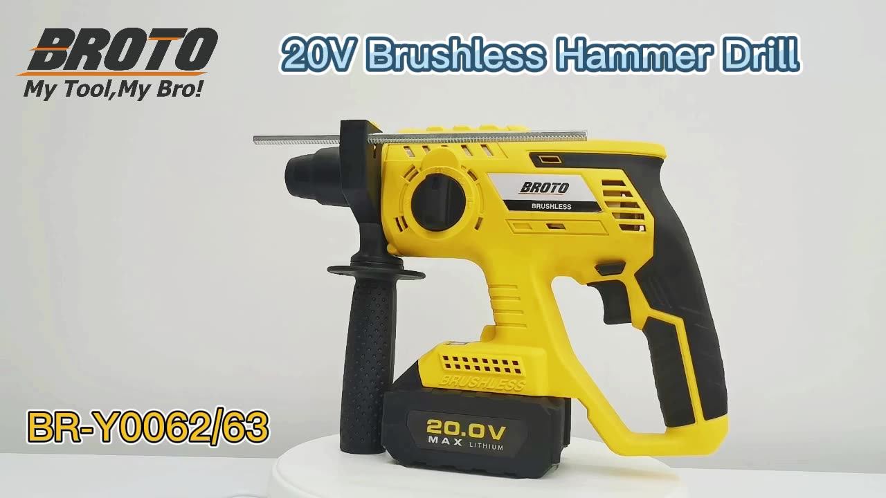 Rotary Total Power Rock Drill Hammer Machine Electric Cordless Impact