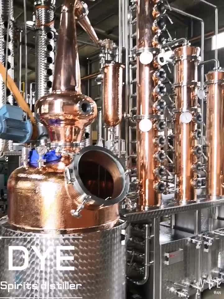 300l Copper Alcohol Distilling Equipment Vodka Towers Distiller Buy