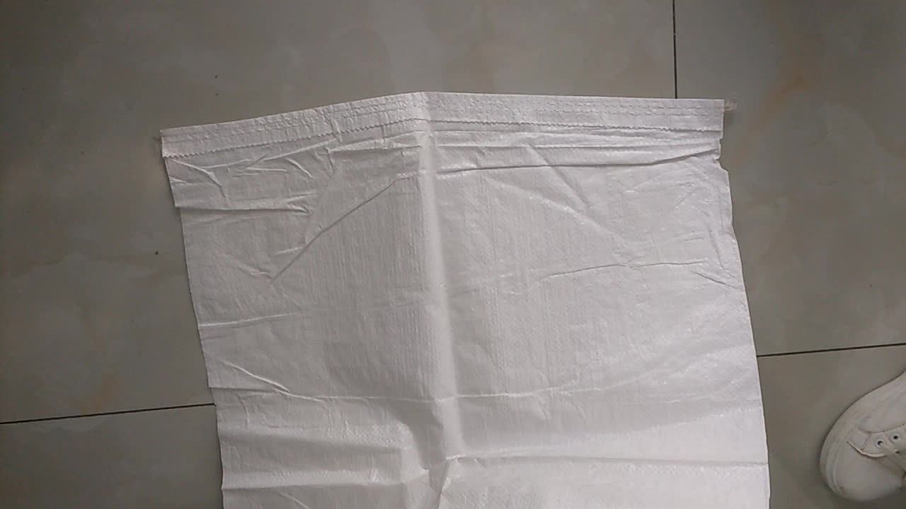Waterproof Empty 50kg Woven Pp Packaging Bag For Charcoal Flour Rice
