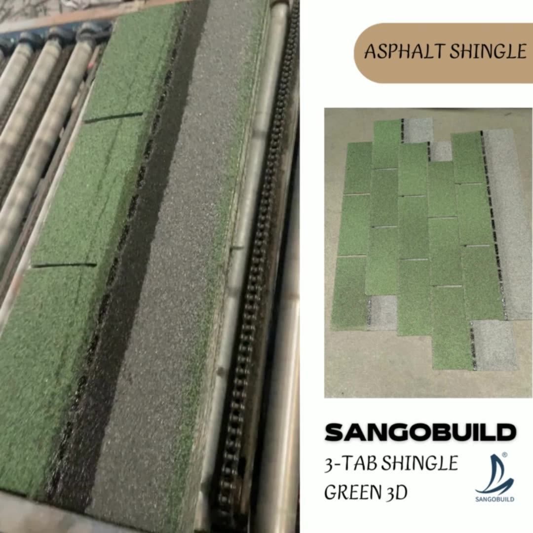 Cheap Discontinued 3 Tab Asphalt Roofing Shingles Wooden House Cement