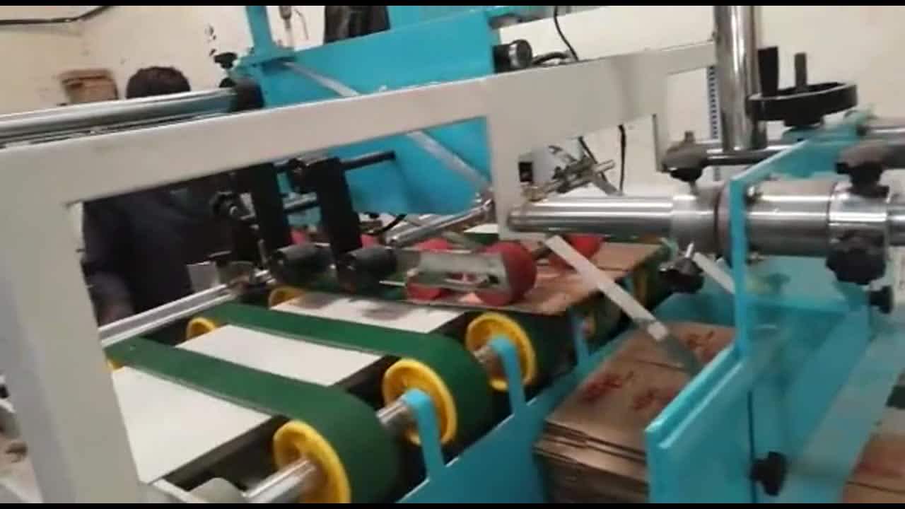 Huali Semiauto Corrugated Cardboard Folder Gluing Machine Product
