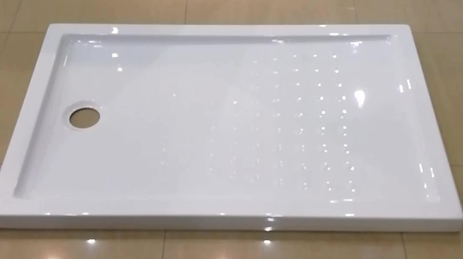 Acrylic Surface Fiberglass Capped Anti Slip Rectangle Bathroom Deep
