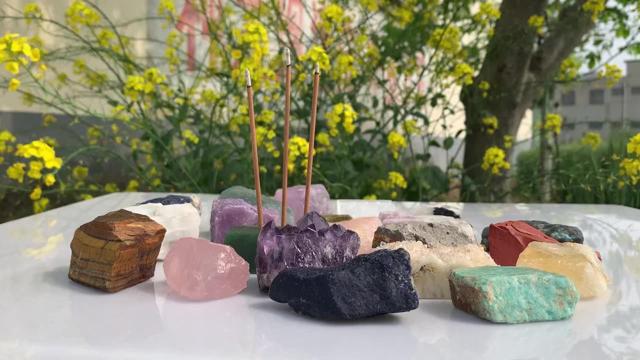 Blocks Incense Holder Best Selling Product Stone Various Quartz Crystal Feng Shui Love Crystal