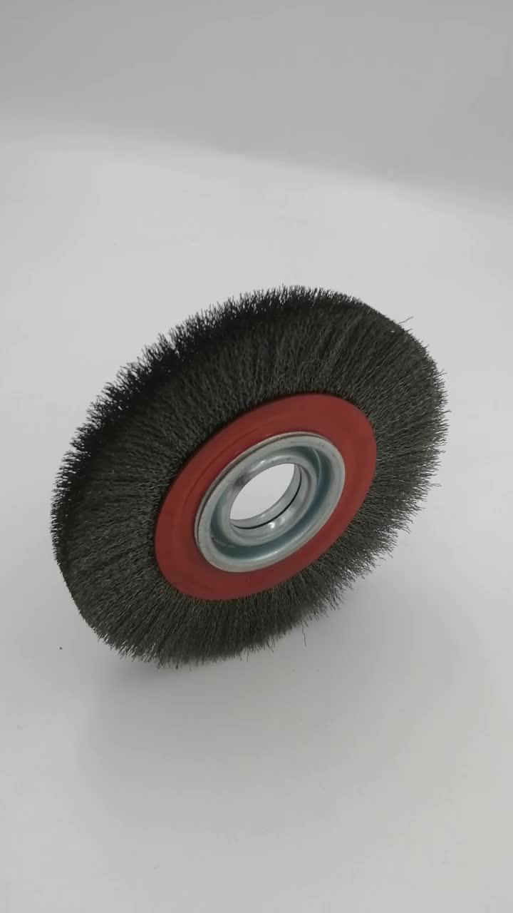 Coarse Bench Grinder Wire Wheel Brush,6inch,0.2mm Stainless Steel Wire