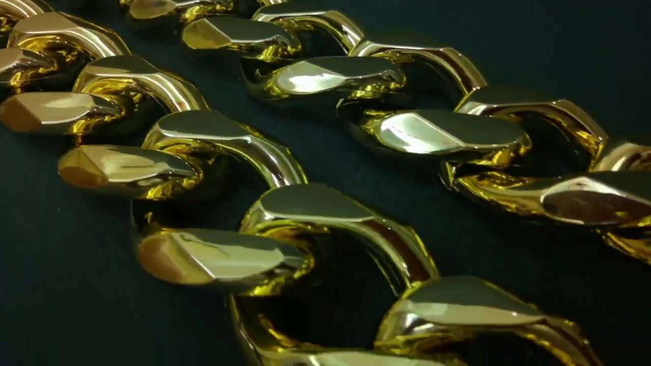 New Fake Big Gold Chain Hip Hop 