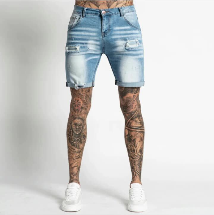 2022 Cotton Summer Shorts Men Denim 