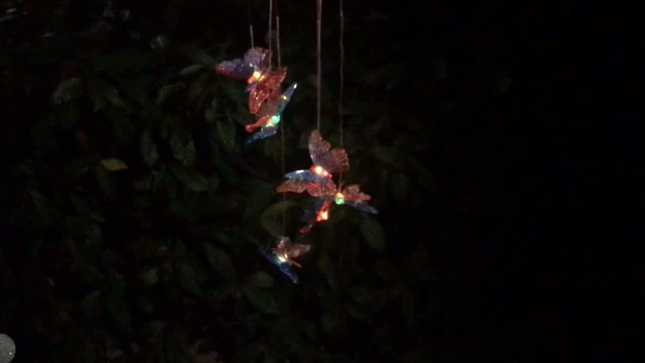 Hot Selling Unique Outdoor Color Changing Hanging Solar Humming Bird