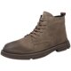 Martin boots men's middle-skin genuine leather casual British work boots
