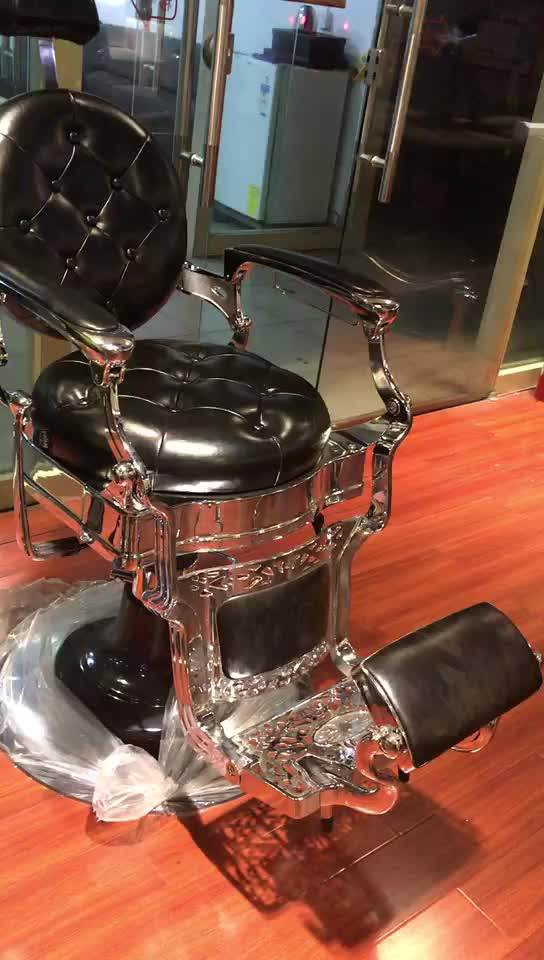 King Shadow Luxury Old Style Gold Barber Chair Hair Salon Equipment