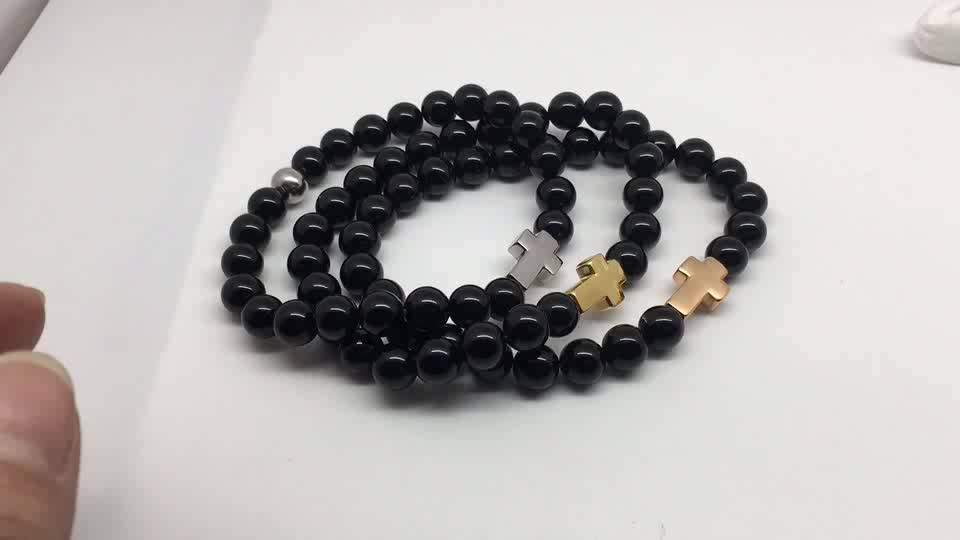 Mens Jewelry Cross Religious Bead Bracelets Buy Religious Bead