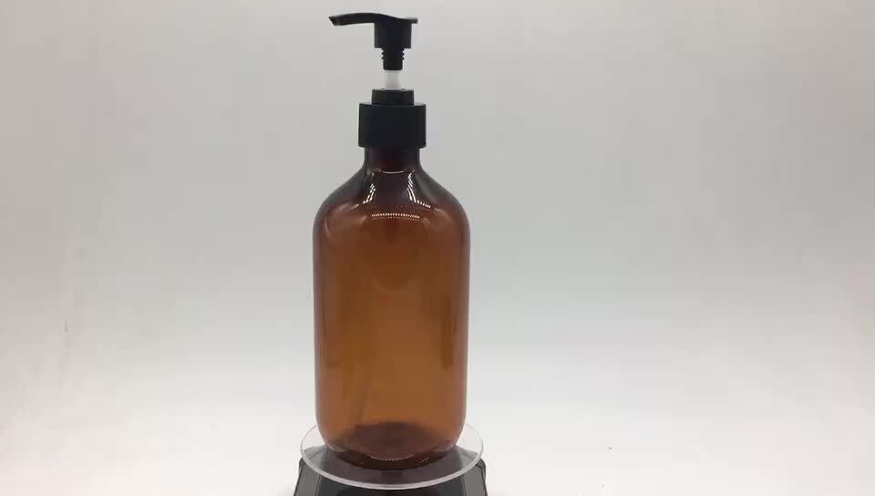 250ml 500ml Empty Glass Amber Glass Bottle Hand Wash Liquid Soap