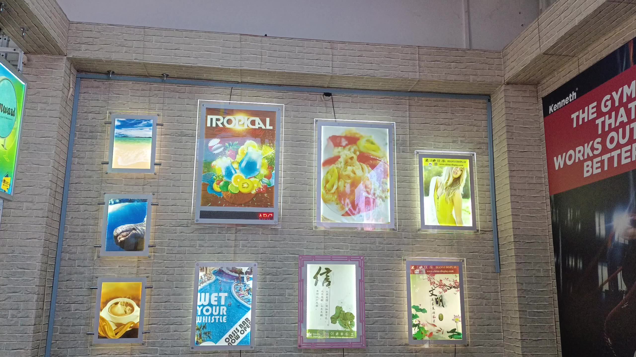 A4 Cable Hanging Acrylic Light Box Real Estate Led Display Buy Real Estate Light Box,Real