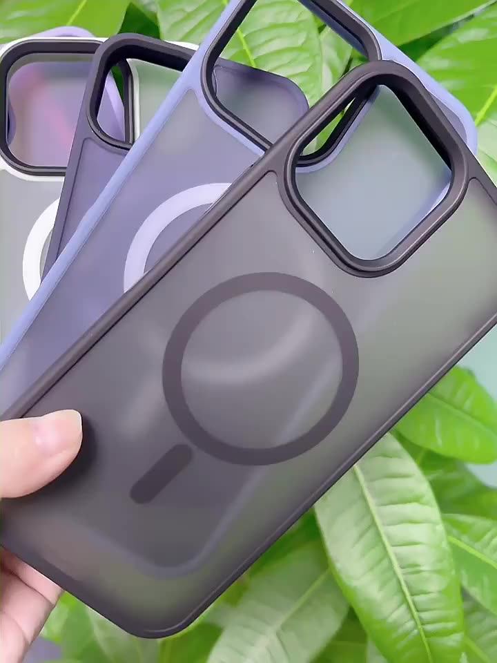 For Magsafe Case Wireless Charging Phone Case Softfeeling Frosted