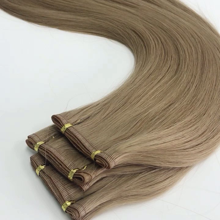 100 Full Cuticle Double Drawn Virgin Flat Weft Remy Hair Extensions