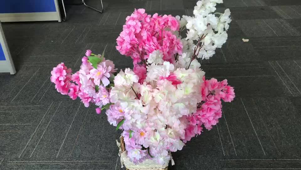 customized wedding decor outdoor indoor flowers silk cloth pink trees