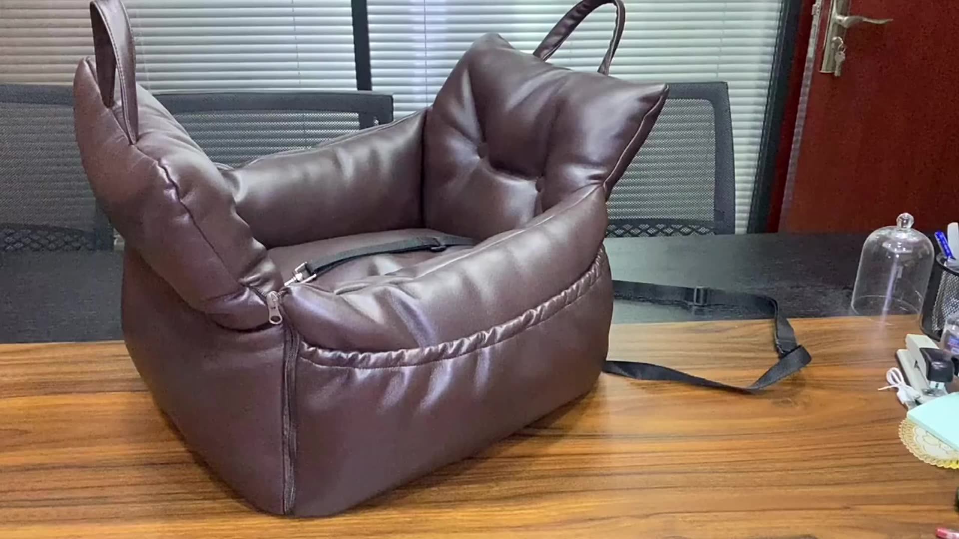 Dog Car Seatbelt Bed Pet Car Seat And Arm Rest Dog Padded Car Seats