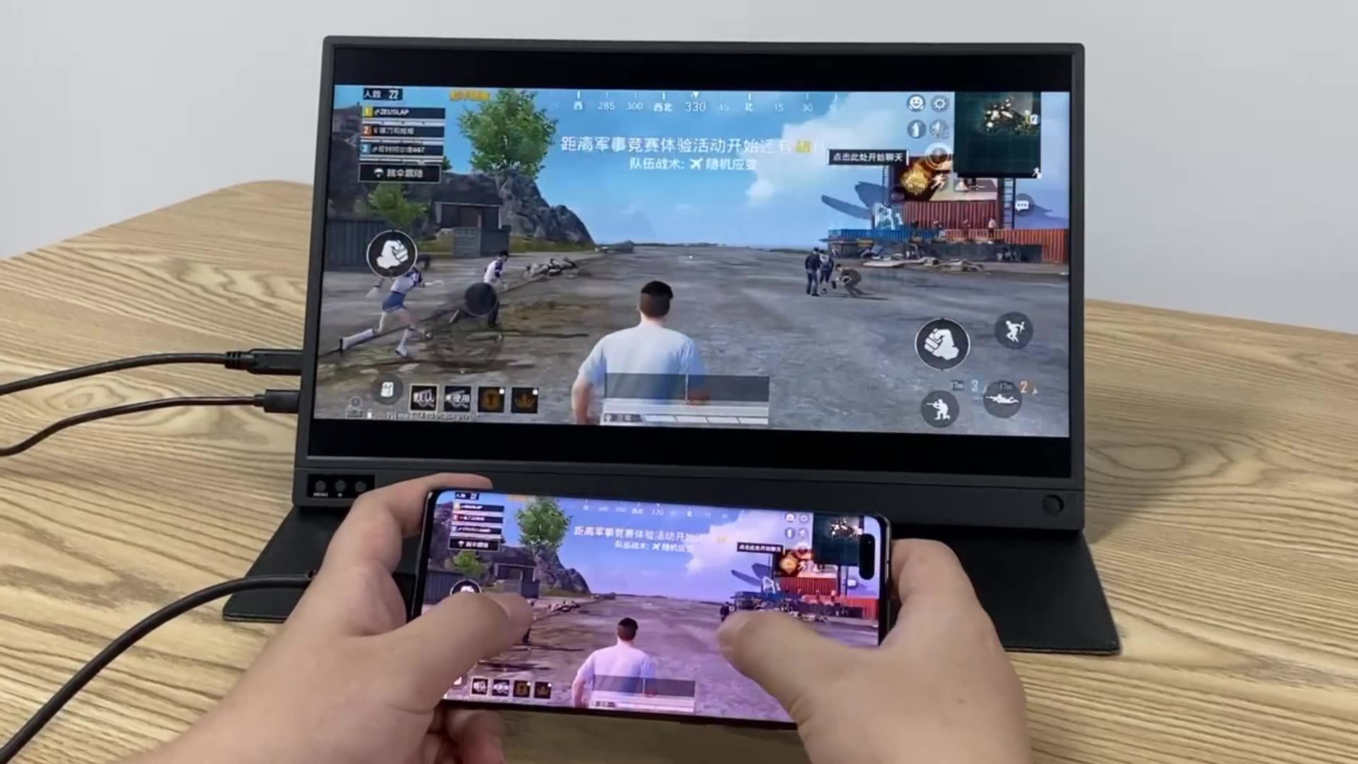 ZEUSLAP ラップトップ用のポータブルモニタータイプC,120hz,60hz,15.6