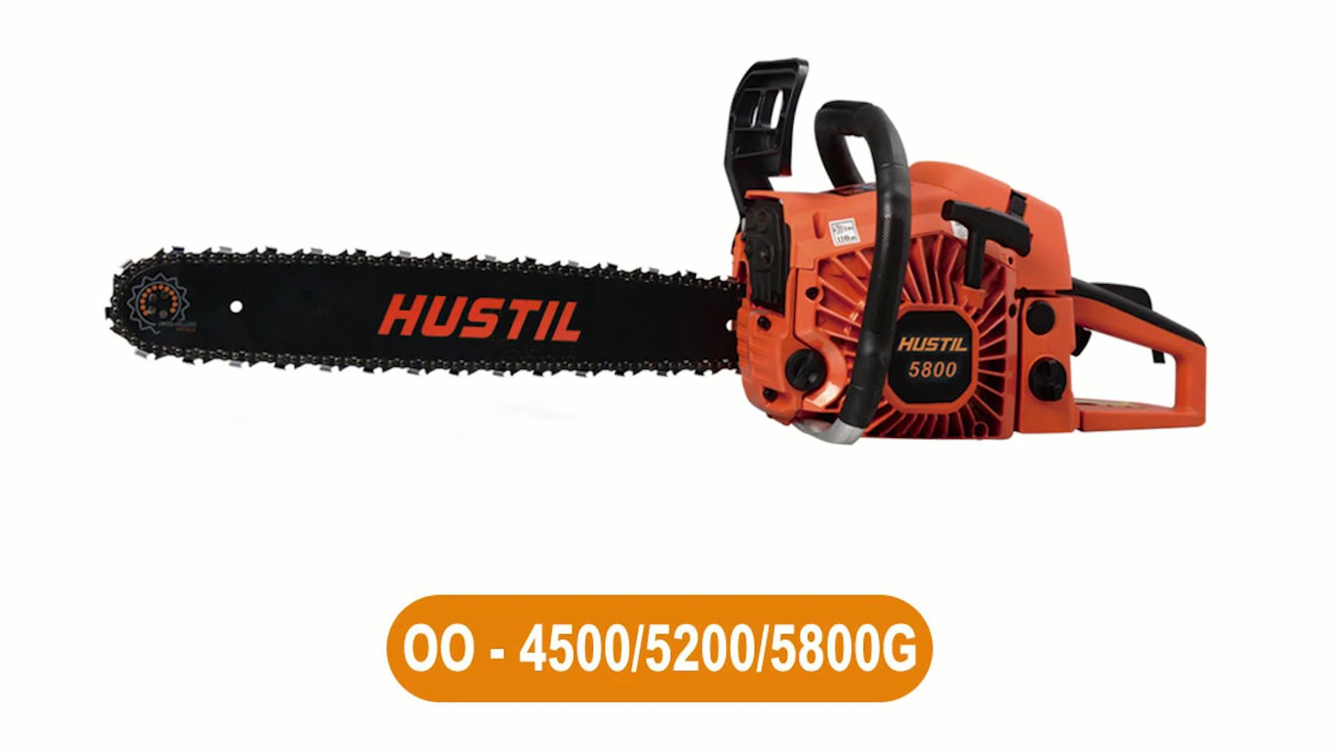Hustil 2.5kw Wood Cutting Gasoline Chain Saw 5800 Buy Gasoline Chain