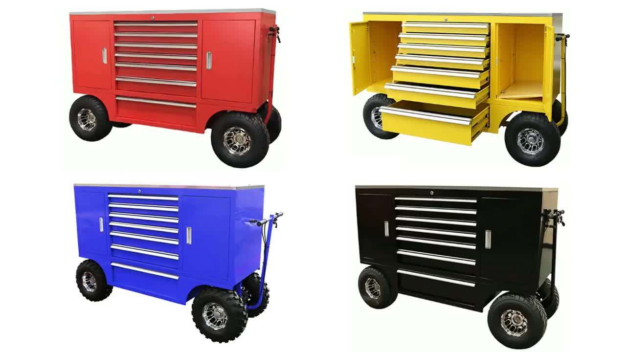 Kindleplate Big Portable Heavy Duty Rolling Metal Storage Tool