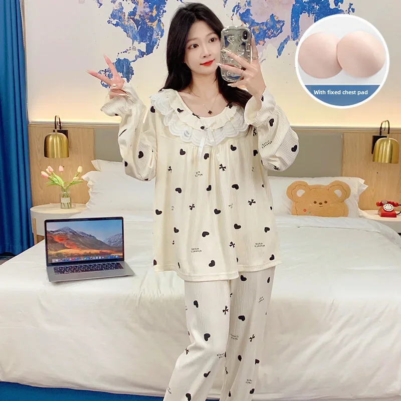 Autumn demi-season lace pijama