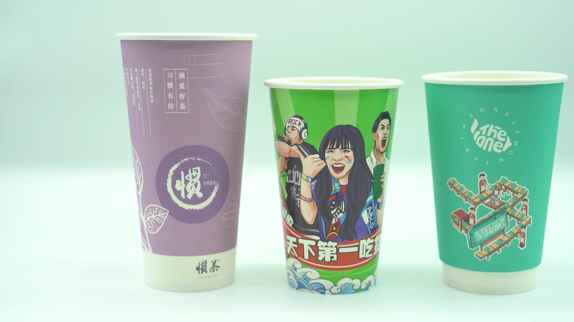 Disposable Single-layer Paper Cups Can Be Customized With Logo ...
