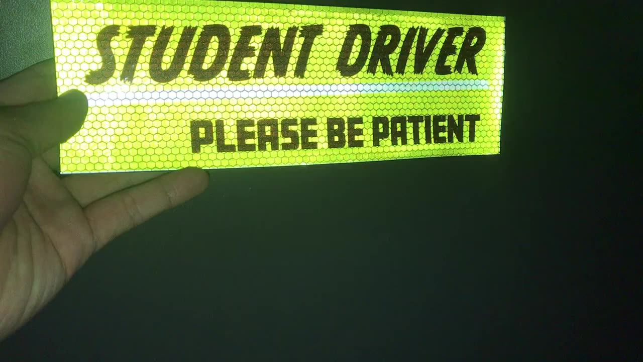 Custom Die Cut Vehicle Bumper Reflective Optional Sign Sticker Bumper Car