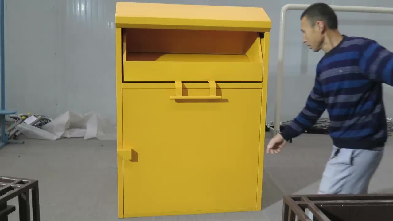 Outdoor Clothing&shoes Drop Box Steel Charity Donation Center Used Book