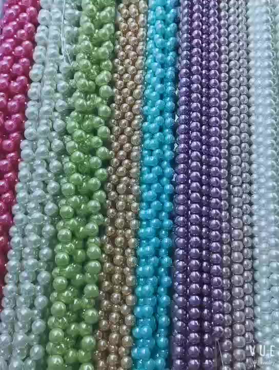 Colorful 6 Mm Plastic Pearl Beads Wholesale In Bulk Buy Crystal Beads