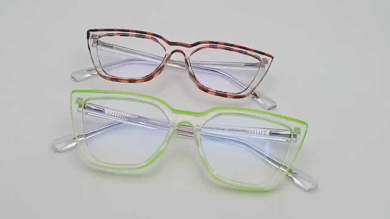 Dl Glasses New Arrival 2023 Retro Cat Eye Anti Blue Light Blocking Glasses Reading Computer