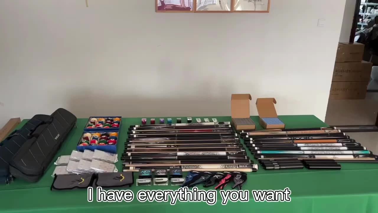 Konllen Cue Carbon Shaft 11.75mm/12.75mm 3/8*8 Radial Pin Uniloc Joint