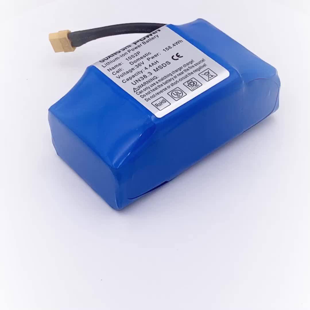 Rechargeable 36v 4.4ah 158wh Lithium Battery 36v Scooter Balance