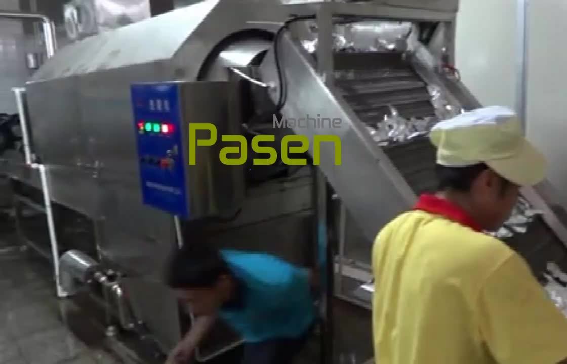 Industrial Stainless Steel Plastic Bag Washer Machine / Packing Bag