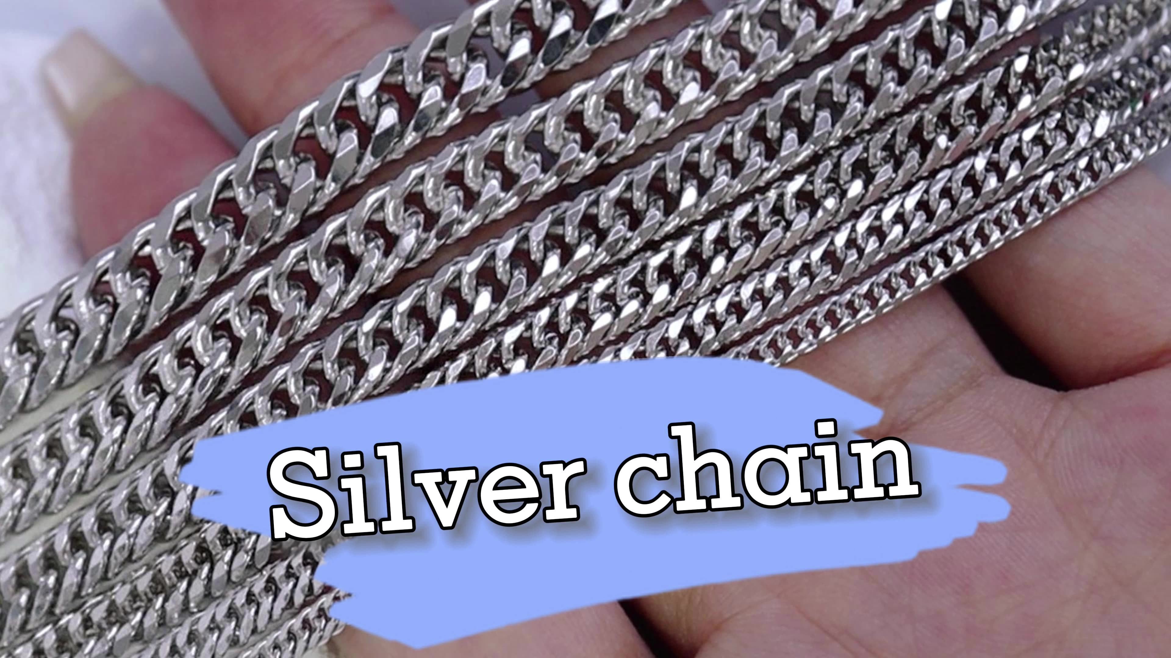 Hiphop Custom Necklace Chain Rhodium Necklaces For Men Women 925