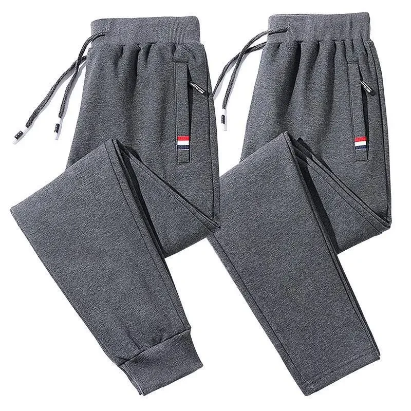 Men's artificial universal trousers with zipper for leisure, anti-theft, oversize