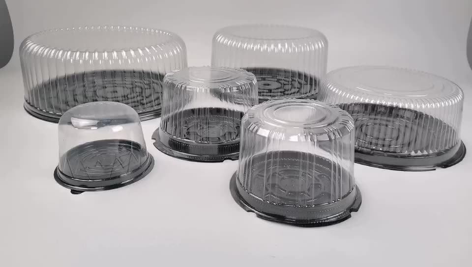 8/9/10/11/12/14 Inch Cake Container Clear Plastic Ocean Pet Cake Dome Containers Plastic Cake