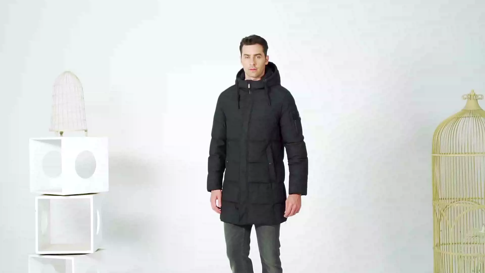 fur parka coat ICEbear 2021 New Winter Men's Jacket High Quality Men's Coat Thick Warm Male Cotton Clothing Brand Man Apparel MWD17933I mens down parka