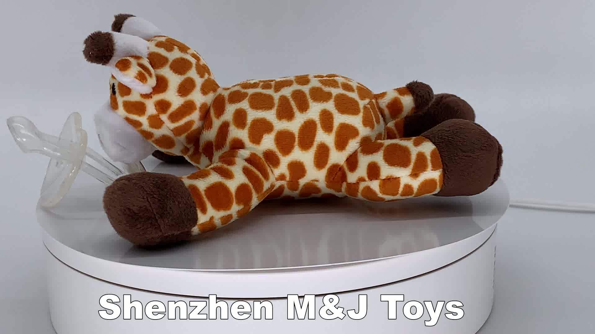 En71 Ce Standard Plush Infant Pacifier Clip Toy Stuffed Animal Baby